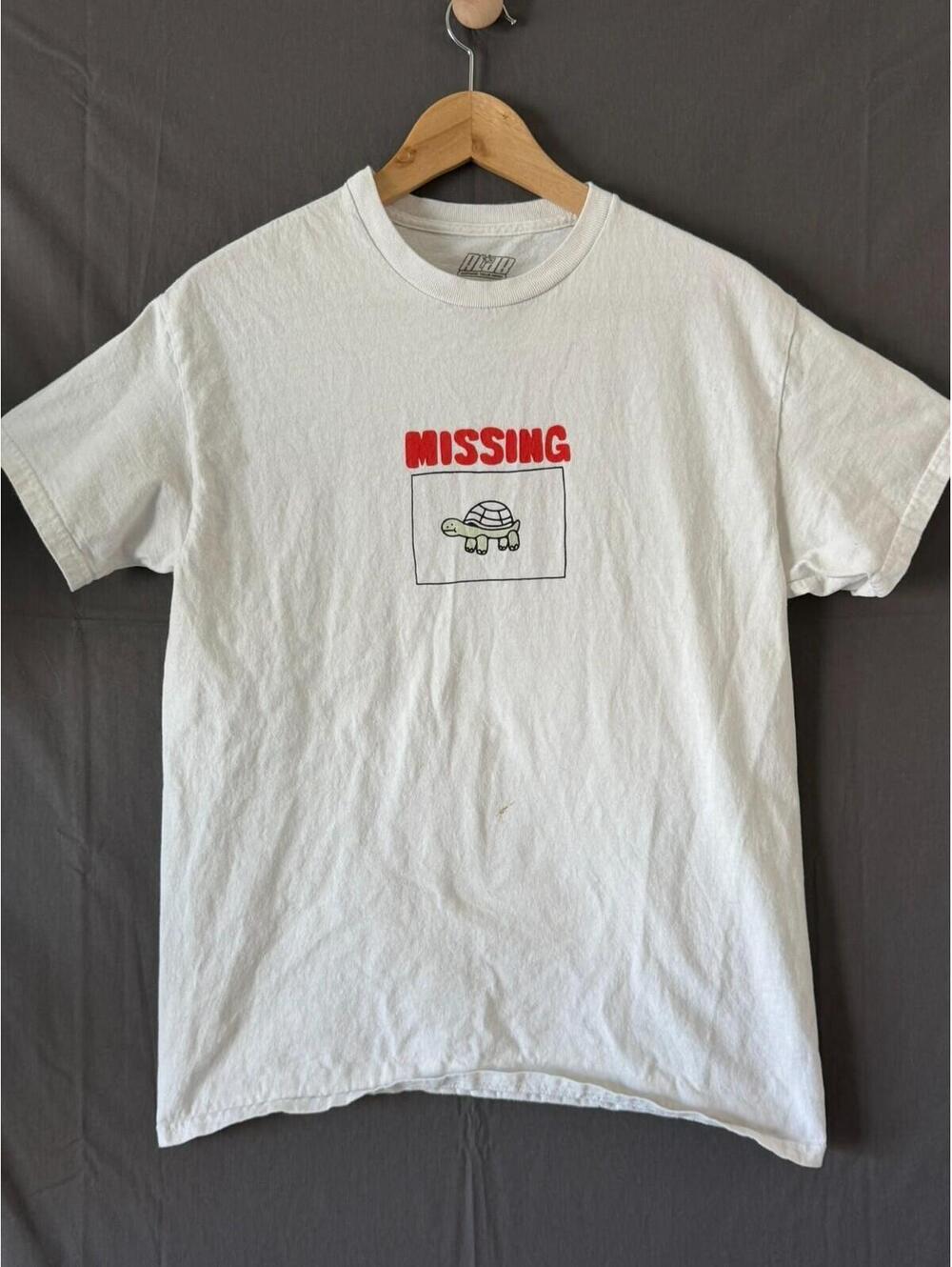 A-Lab Missing Jerry Turtle Graphic Tee T Shirt Mens Medium White Zumiez Skate